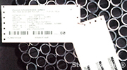 Dot Matrix Printer Tag Attached with Wall Clip
