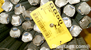 Heat Resistant Barcode Tag Attached with Welding Gun